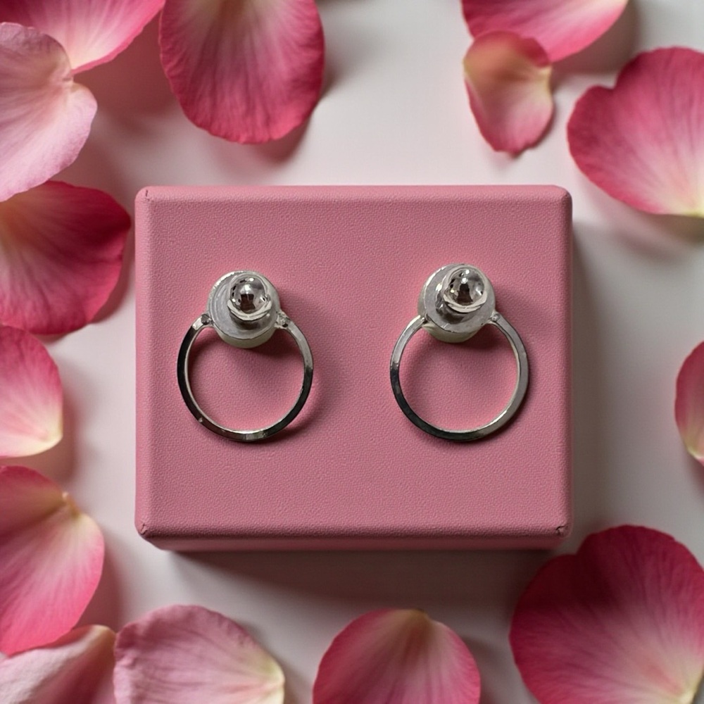 Elegant Silver Hoop Earrings